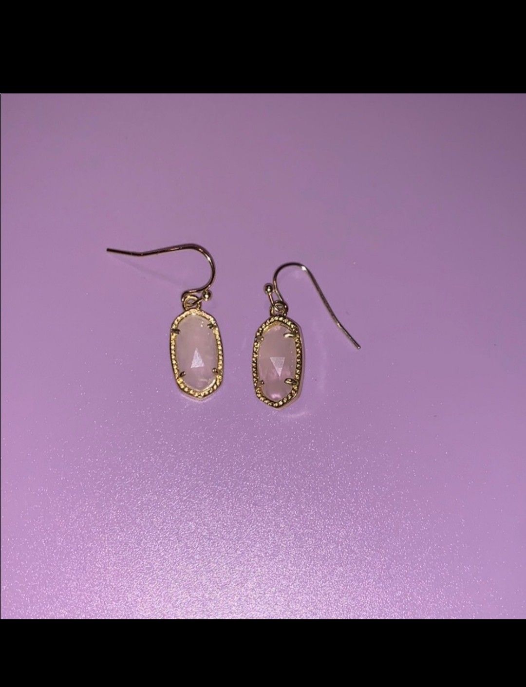 Kendra Scott Gold and Pink Earrings