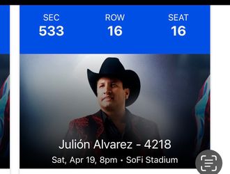 Julian Alvarez Sofi Tickets Saturday