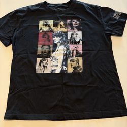 official Taylor Swift The Eras Tour black t-shirt XL