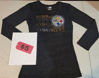 NFL Pittsburgh Steelers Women's Nike V Neck Large Long Sleeved Shirt