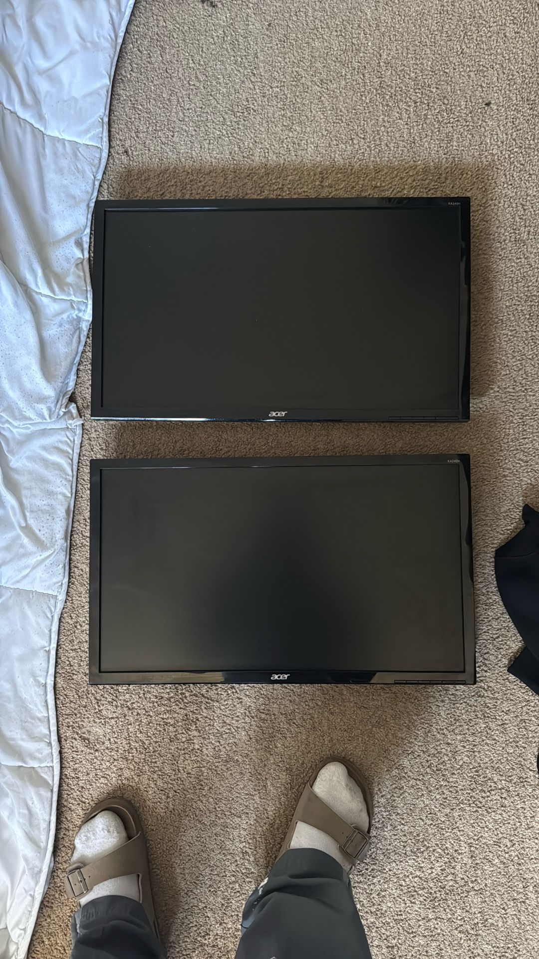 Two monitors