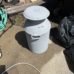 Antique milk can