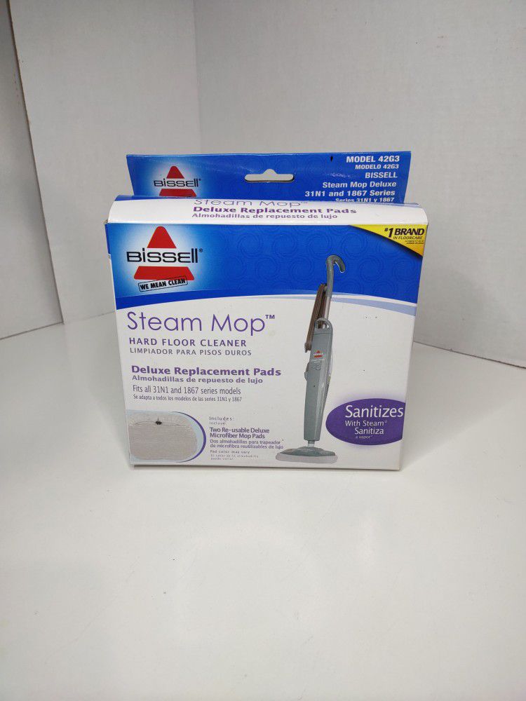 Bissell Steam Mop Deluxe Pad Kit, 2 pack, (contact info removed), 3252-5, 32525, 42G3

