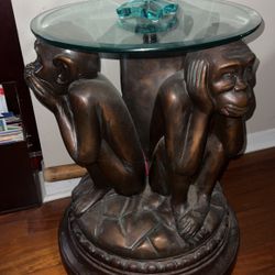 Vintage Monkey End Table. 