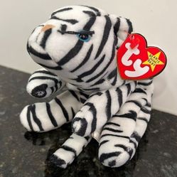 Ty Plush Beanie Baby Tiger "Blizzard" 1996 