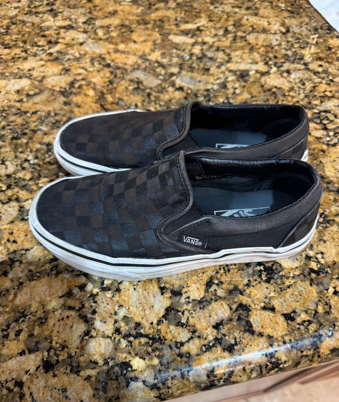 Black Check Vans