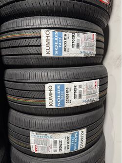 205/55/16 KUMHO 4 NEW TIRES INSTALLED ✅ INSTALADAS ✅ we do Aligment 🔥