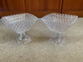 Vintage Crystal Compote Bowls