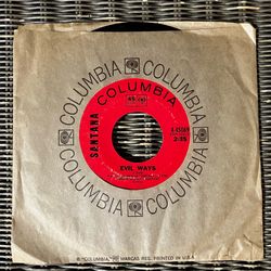 Santana “Evil Ways” 7” Single