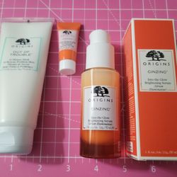 3pc ORIGINS Lot + 10 High-End Skincare Freebies 