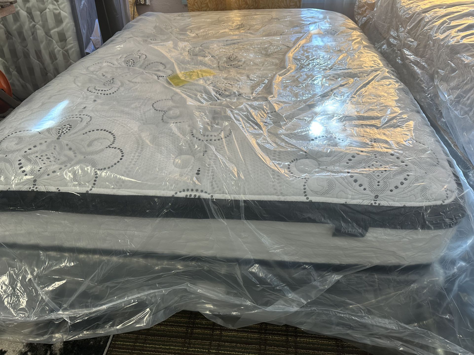 New 12” Eurotop Full Mattress + Boxspring!
