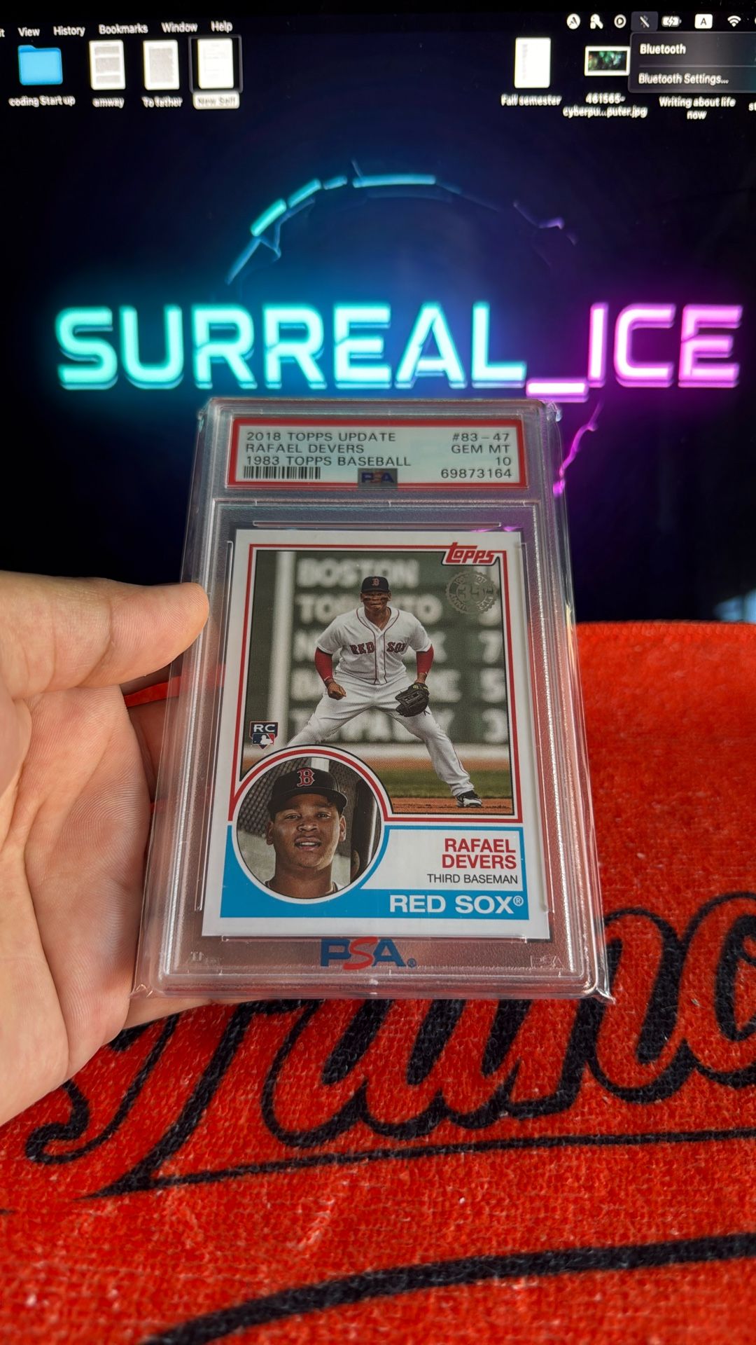 2018 Slab Rookie Rafael Devers Card. 