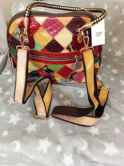Great Leather Backpack Brand New Purse multicolor Purse