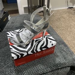 Silver Heels, Great Condition, $12