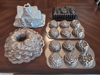 Nordic Ware Cast Aluminum Baking Pan Collection (5 Premium Pans)