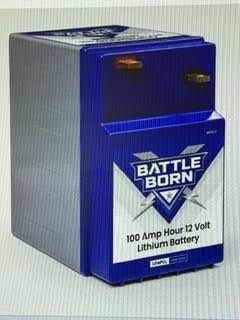 Four (4) Battle Born 100Ah 12V GC2 LiFePO4 Deep Cycle Batteries