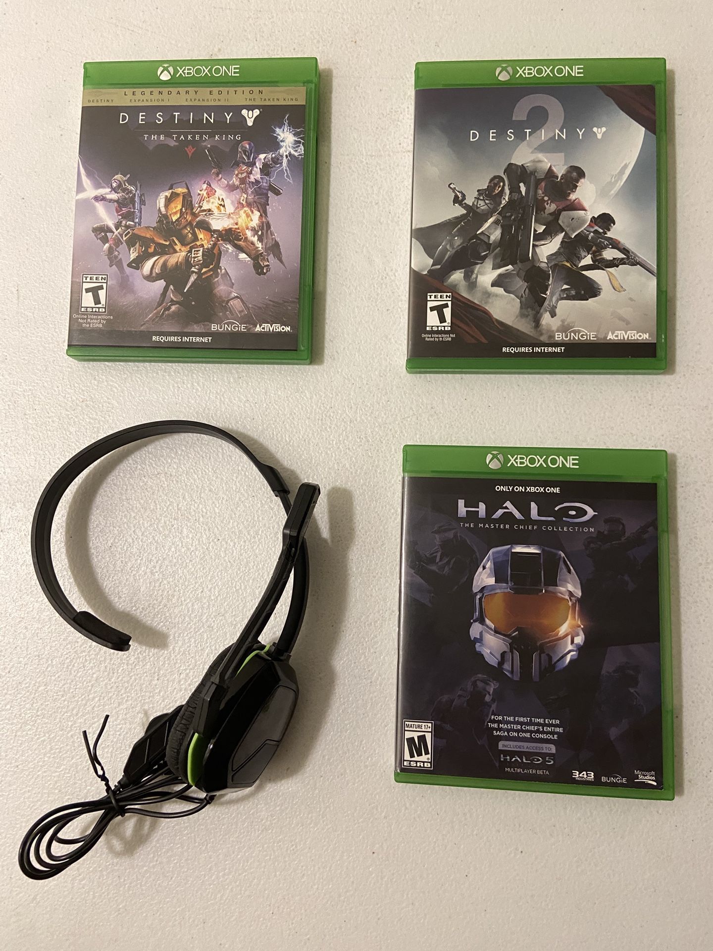 XBOX One Games (Destiny 1, 2, Halo Collection)