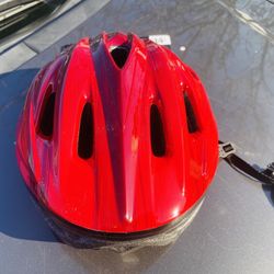 New Bike Helmet, Red/Black, Adult size