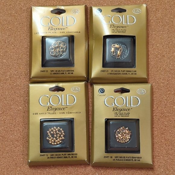 Gold Elegance 14K Gold Plate Jewelry Set