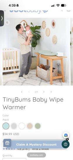 Tiny bums wipe warmer