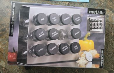 METALLA STAINLESS STEEL SPICE RACK.....