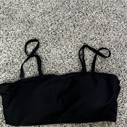 bandeau swim top with removable straps 