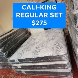 Cali-King Regular Mattress Set 