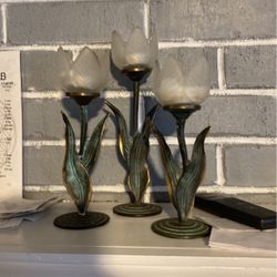 Flower candleholders