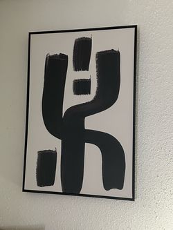 Black and White Abstract Framed Wall Art