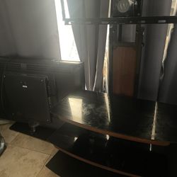 Tv Mount Stand W/ 46” LCD Full HDTV 