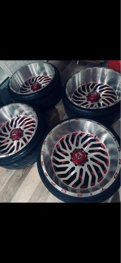 Tis Custom Wheels with Tires – Set of 4