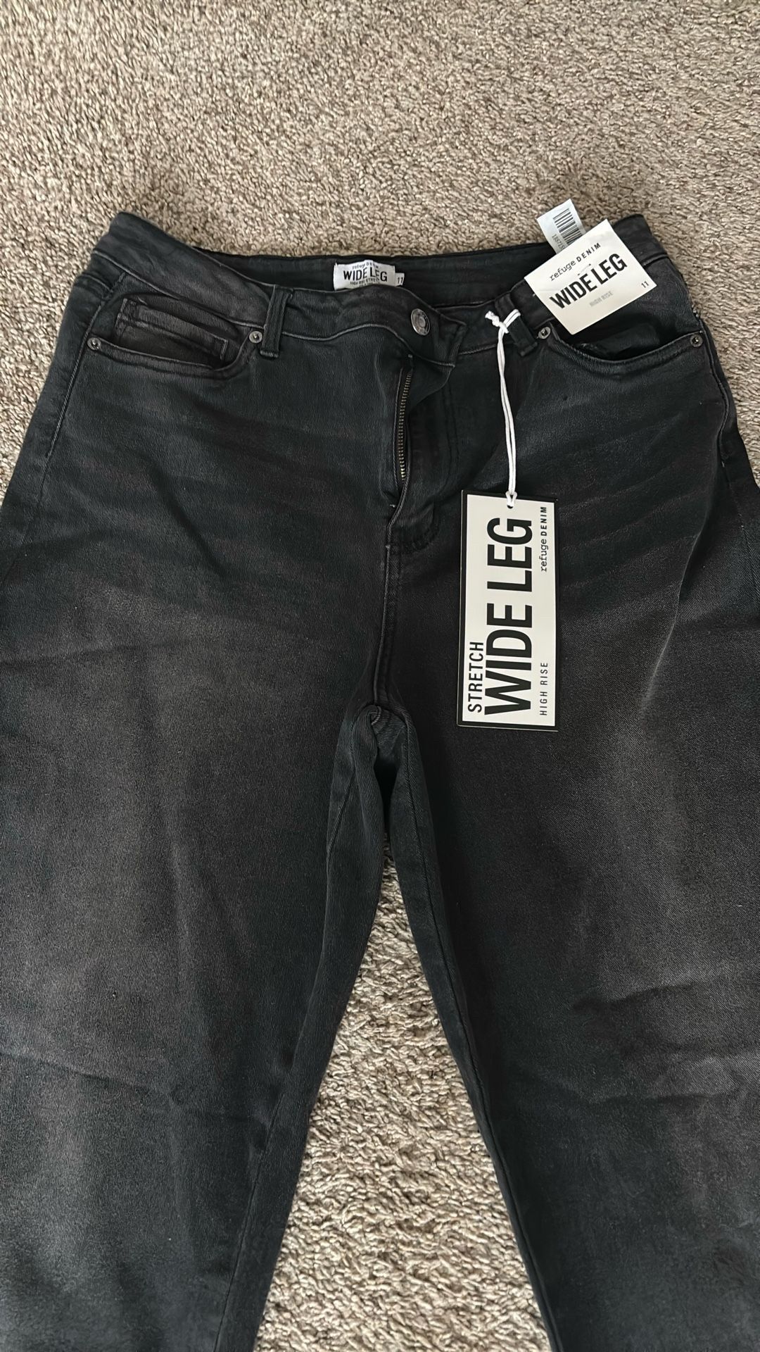 Wide Leg High Rise jeans