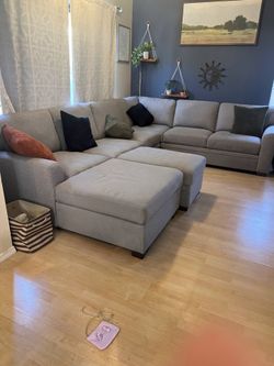 3 PC Sectional Sofa W/ storage Ottoman⭐️⭐️⭐️⭐️