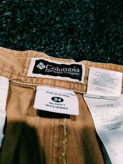 Columbia men shorts size 34