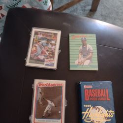 Baseball Football Sets Bundle Of 7 See Below