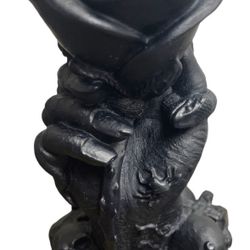  Hand Holding Candle  Rose Black Soy Wax Seasonal 