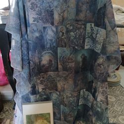 Elves & Fairies Sulamith Wulfing Picture And Material. The Fabric is Sheer, With The Patterns You See.