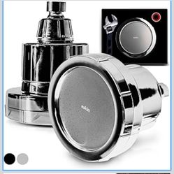 Filtered Showerhead - Best Shower Head With Filters For Healthy Hair & Skin - High Pressure Water Softener For Hard Water - Reduce Dandruff, Protect C