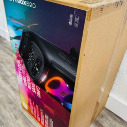 New JBL PartyBox 520 speaker. Still in box, unopened. Has Bluetooth v5.4 for easy connection. Great for parties or just chilling with tunes.