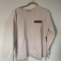Wildfox Merci - For Nothing - Champagne Sweatshirt 