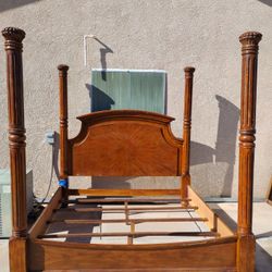  King Solid Wood 4 Poster Bed Frame 76x80