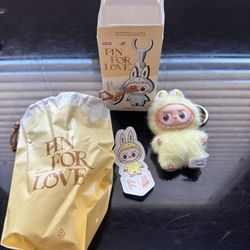 Pop Mart Labubu The Monsters Pin for Love Series "F, B,K,?" Vinyl Plush Pendant