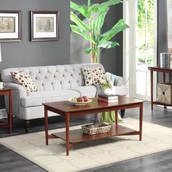 Mid-Century Style Brand New Wooden Coffee Table