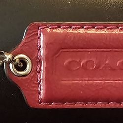 COACH RED PURSE HANG TAG USED