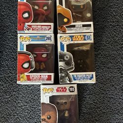 Star Wars/ Spider Man Funko