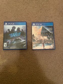PS4 Games: Need for Speed and Assassin's Creed Origins