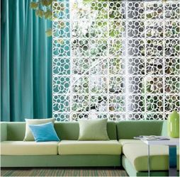 Room Dividers 12 Piece White Room Divider Folding Plastic Partition Hanging Screen Panels Curtain Modern Living Bedroom Decorative Room Divider Screen