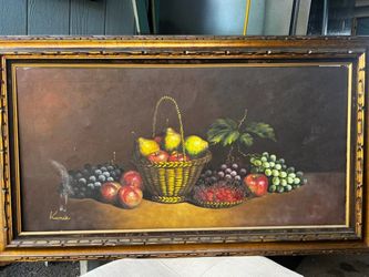 19th Century Canvas Oil Painting 
