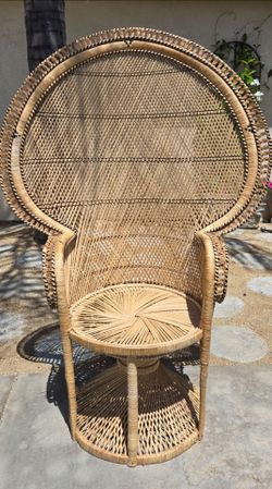 Vintage peacock chair