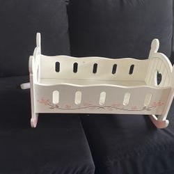 Baby Doll Wood Rocking Crib
